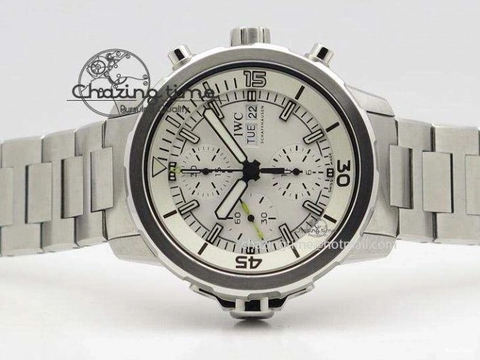 MIROTIME 0228 Versatile Aquatimer Chrono IW376803 V6F 1:1 Best Edition White Dial On SS Bracelet A 7359